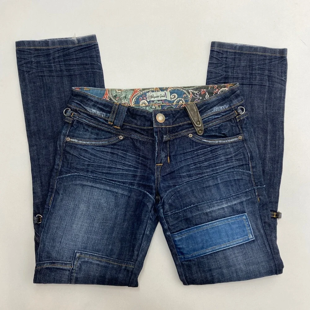 Vigoss Gold Straight Leg Jeans Womens Size 9/10